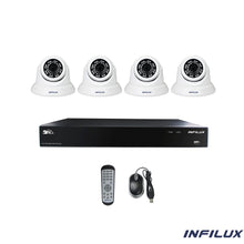 Infilux 8-Channel 3.6 4 Dome Camera Bundle