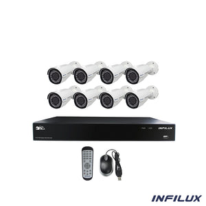 Infilux 16-Channel NVR Bundle With 8 3.6mm Bullet Cameras