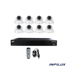 Infilux 16-Channel NVR Bundle with 8 3.6mm Dome Cameras