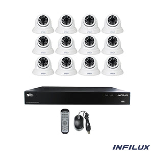 Infilux 16-Channel NVR Bundle with 12 3.6mm Dome Cameras