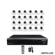 Infilux 32-Channel Bundle with 24 3.6mm Dome Cameras