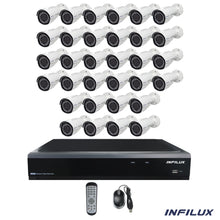 Infilux 32-Channel Bundle with 32 3.6mm Bullet Cameras
