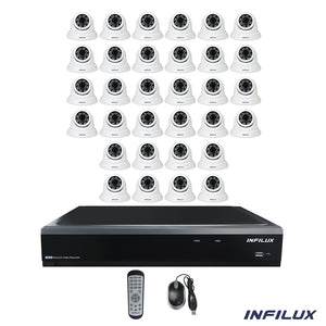 Infilux 32-Channel with 32 3.6mm Dome Camera Bundle